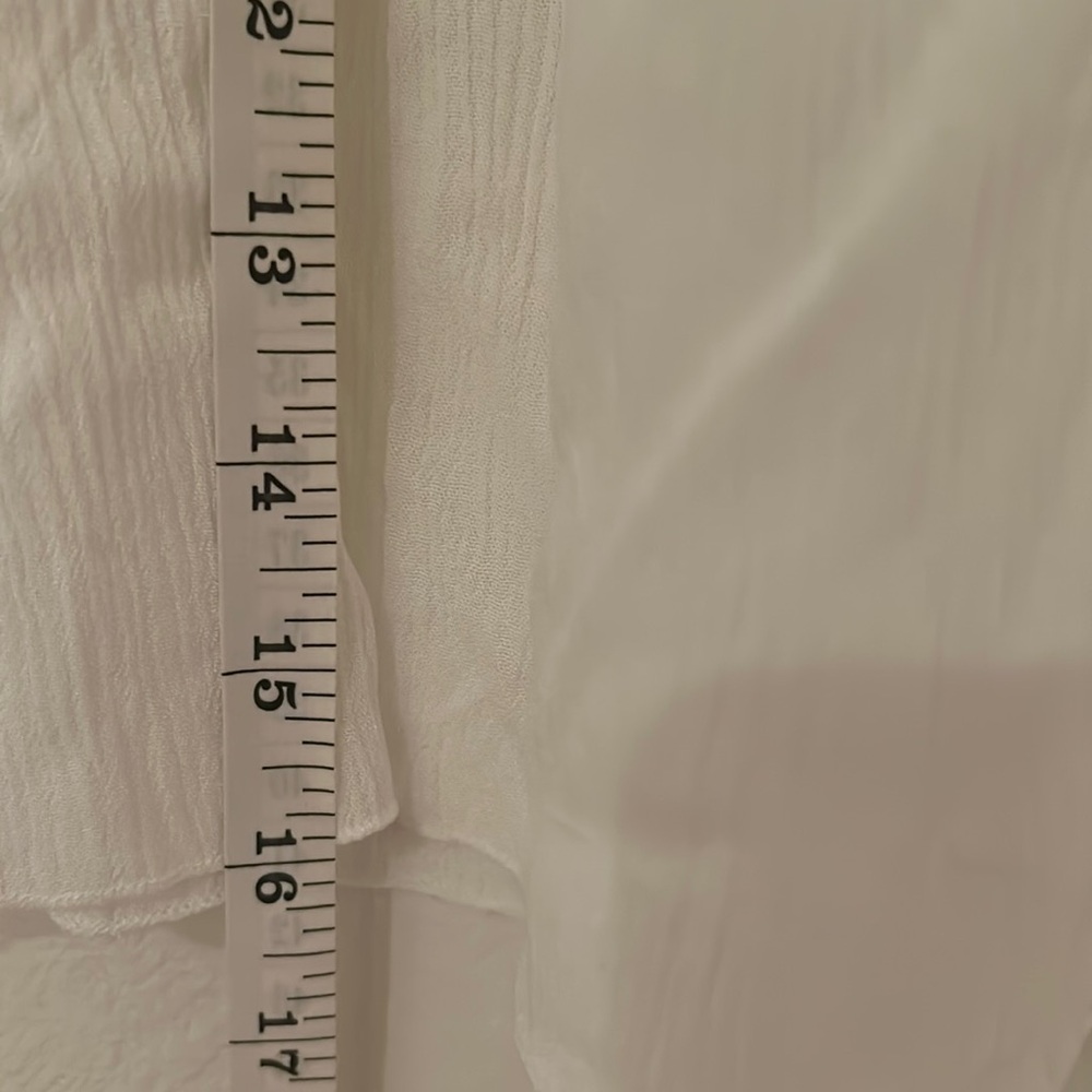 White Lace Ruffle Skirt - image 2